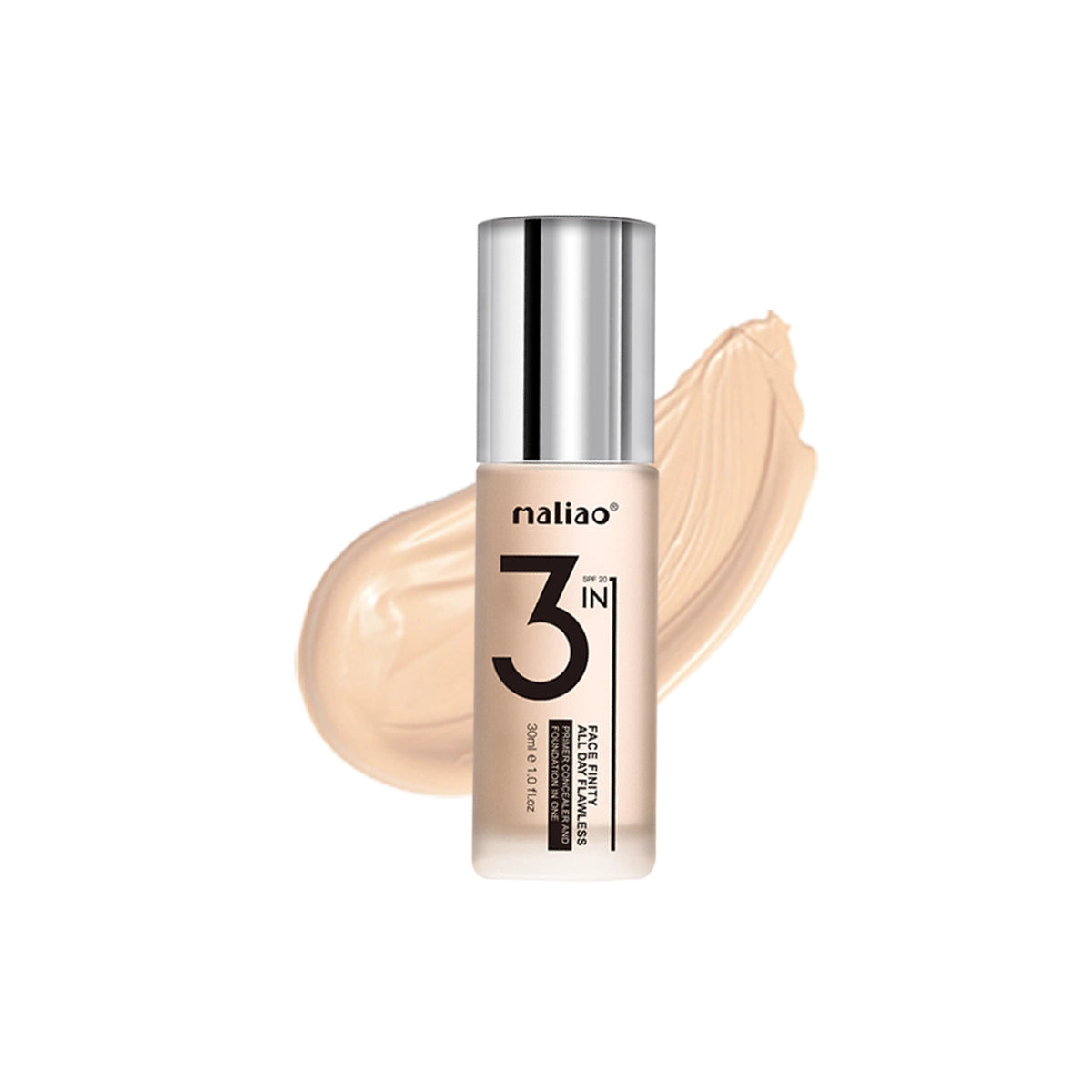 Maliao 3-in-1 Face Finity Primer, Concealer & Foundation